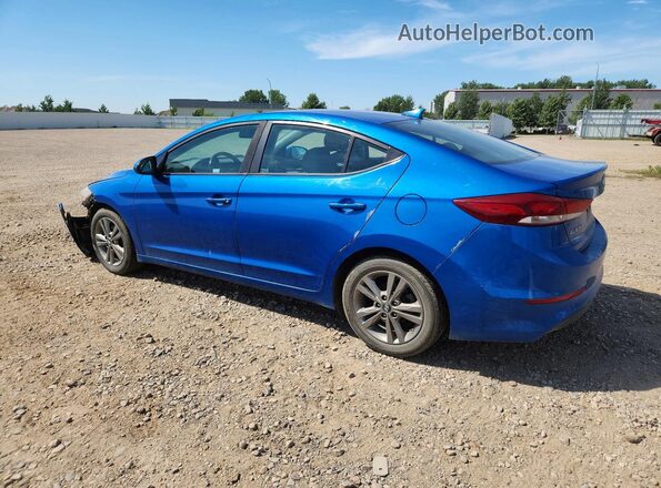 KMHD84LF7JU609206 2018 HYUNDAI ELANTRA Синий Задняя левая четверть