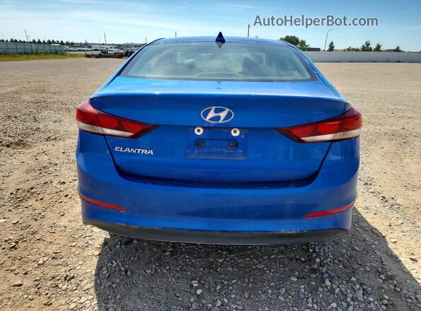 KMHD84LF7JU609206 2018 HYUNDAI ELANTRA Синий Вид сзади