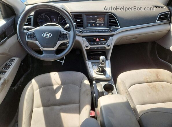 KMHD84LF7JU609206 2018 HYUNDAI ELANTRA Синий Вид панели приборов