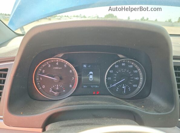 KMHD84LF7JU609206 2018 HYUNDAI ELANTRA Синий Вид щитка приборов