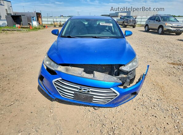 KMHD84LF7JU609206 2018 HYUNDAI ELANTRA Синий Вид спереди