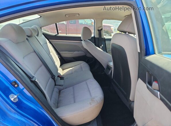 KMHD84LF7JU609206 2018 HYUNDAI ELANTRA Синий Вид задних сидений