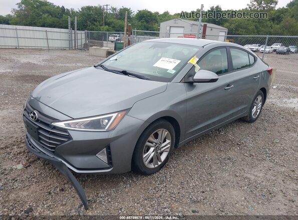 KMHD84LF7KU791927 2019 HYUNDAI ELANTRA Gray Przód lewy