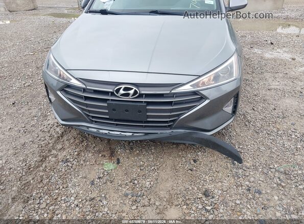KMHD84LF7KU791927 2019 HYUNDAI ELANTRA Gray Widok z przodu