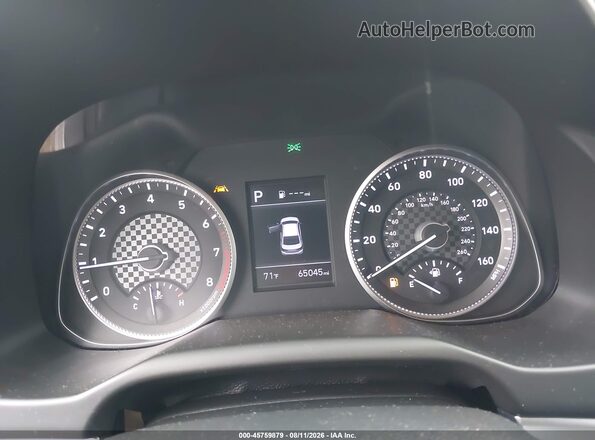 KMHD84LF7KU791927 2019 HYUNDAI ELANTRA Gray Widok tylnych siedzeń