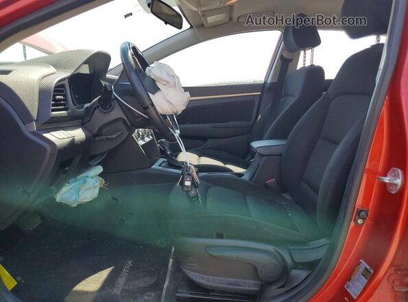 KMHD84LF7KU857411 2019 HYUNDAI ELANTRA Red Вид підкапотного простору
