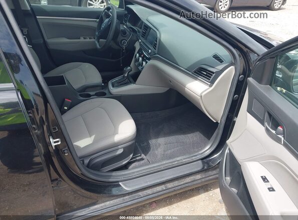 KMHD84LF7KU875584 2019 HYUNDAI ELANTRA Black წინა სალონის ხედი