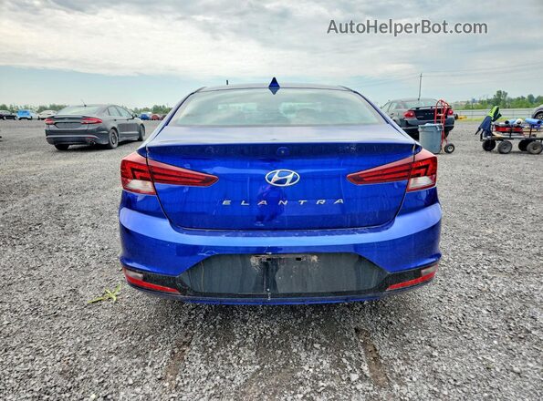 KMHD84LF7KU887735 2019 HYUNDAI ELANTRA Blue Widok z tyłu