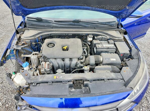 KMHD84LF7KU887735 2019 HYUNDAI ELANTRA Blue Widok wnętrza z tyłu