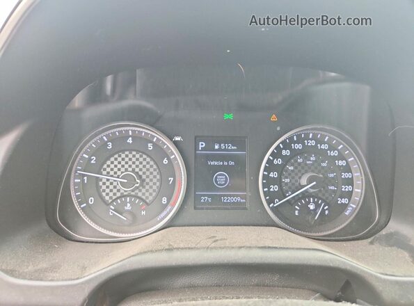 KMHD84LF7KU887735 2019 HYUNDAI ELANTRA Blue Widok zestawu wskaźników