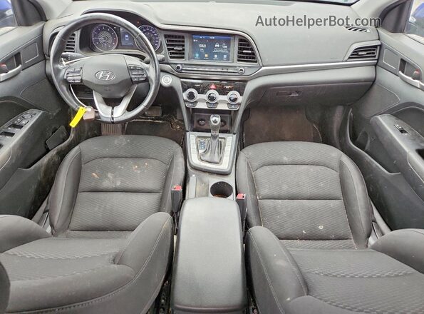 KMHD84LF7KU887735 2019 HYUNDAI ELANTRA Blue Widok deski rozdzielczej