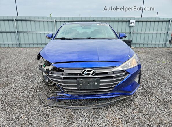 KMHD84LF7KU887735 2019 HYUNDAI ELANTRA Blue Widok z przodu