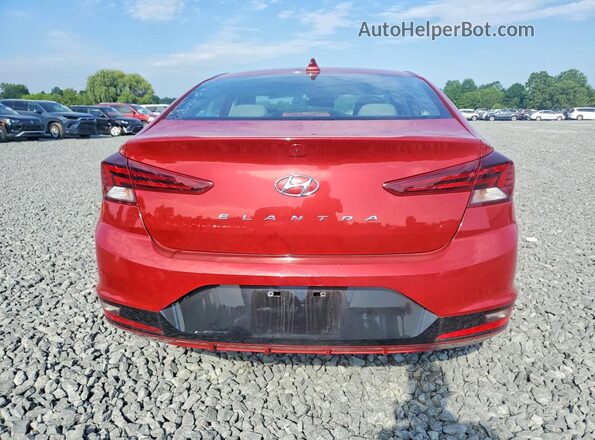KMHD84LF7LU002449 2020 HYUNDAI ELANTRA Red Rear view