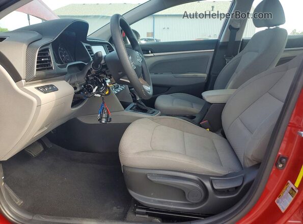 KMHD84LF7LU002449 2020 HYUNDAI ELANTRA Red Front interior view