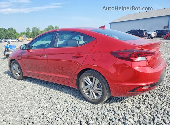KMHD84LF7LU002449 2020 HYUNDAI ELANTRA Red Rear left