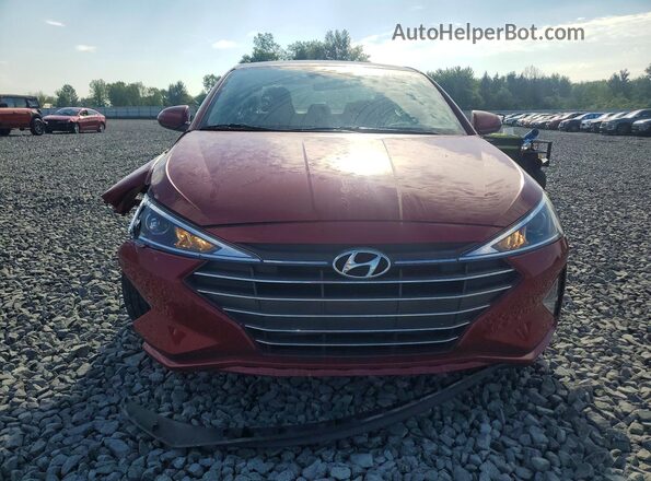 KMHD84LF7LU002449 2020 HYUNDAI ELANTRA Red Front view