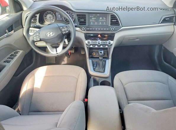 KMHD84LF7LU002449 2020 HYUNDAI ELANTRA Red Dashboard view