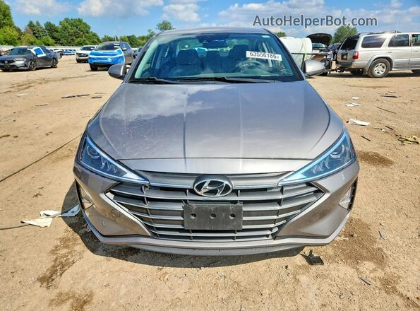 KMHD84LF7LU022698 2020 HYUNDAI ELANTRA Gray Դիմացի տեսք