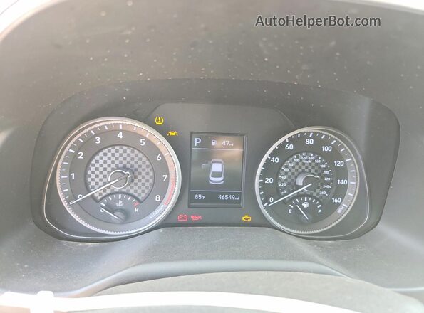 KMHD84LF7LU022698 2020 HYUNDAI ELANTRA Gray Սարքավորումների վահանակի տեսք