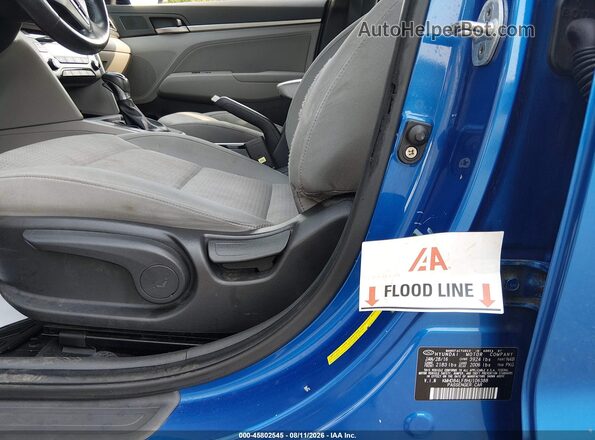 KMHD84LF8HU106388 2017 HYUNDAI ELANTRA Blue Vista frontal