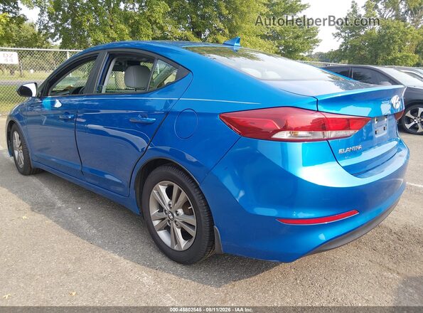 KMHD84LF8HU106388 2017 HYUNDAI ELANTRA Blue Trasero izquierdo