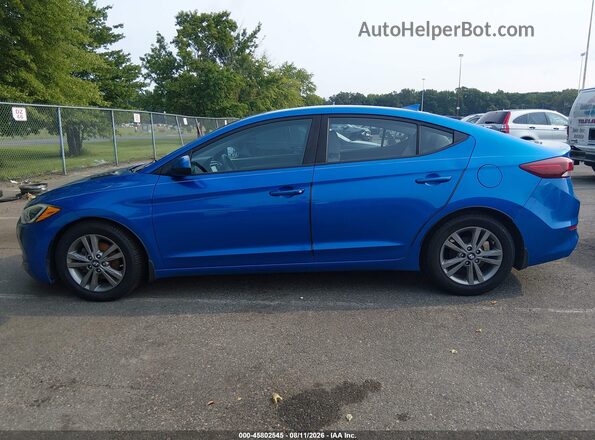 KMHD84LF8HU106388 2017 HYUNDAI ELANTRA Blue 