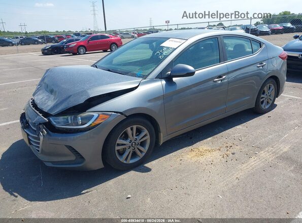 KMHD84LF8HU191765 2017 HYUNDAI ELANTRA Gray Передня ліва чверть
