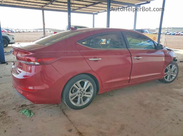 KMHD84LF8HU193628 2017 HYUNDAI ELANTRA Красный Задняя правая четверть