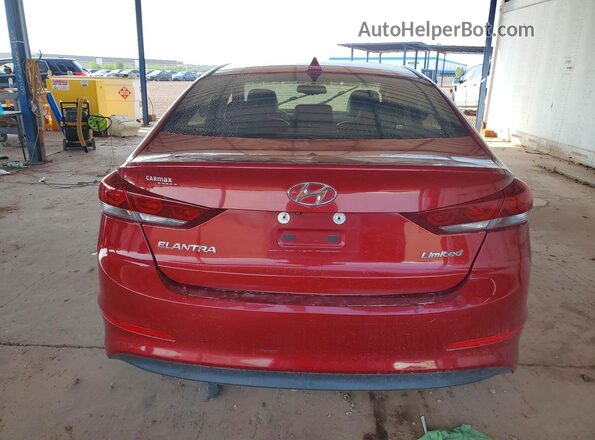 KMHD84LF8HU193628 2017 HYUNDAI ELANTRA Красный Вид сзади