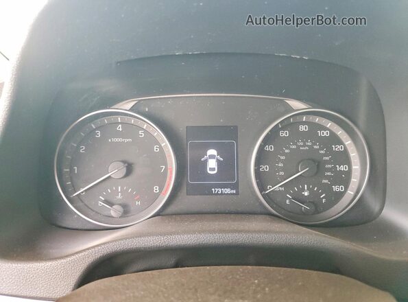 KMHD84LF8HU193628 2017 HYUNDAI ELANTRA Красный Вид щитка приборов