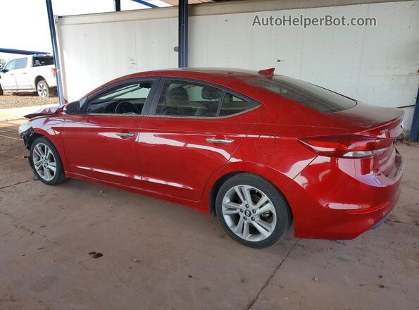 KMHD84LF8HU193628 2017 HYUNDAI ELANTRA Красный Задняя левая четверть
