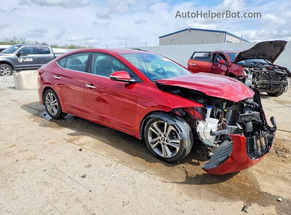 KMHD84LF8HU210332 2017 HYUNDAI ELANTRA Красный Передняя правая четверть