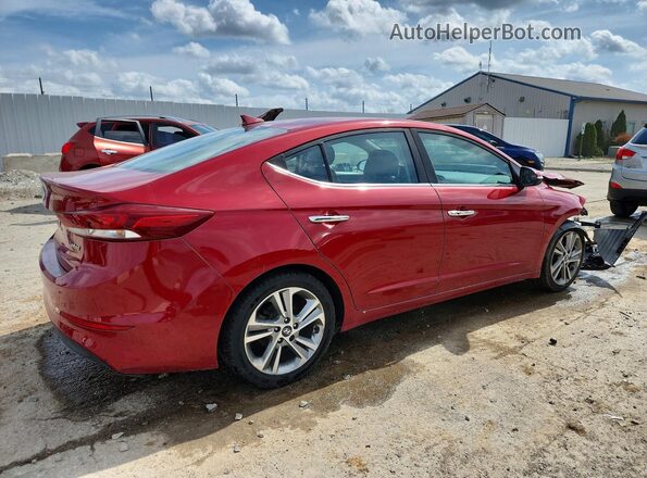 KMHD84LF8HU210332 2017 HYUNDAI ELANTRA Красный Задняя правая четверть