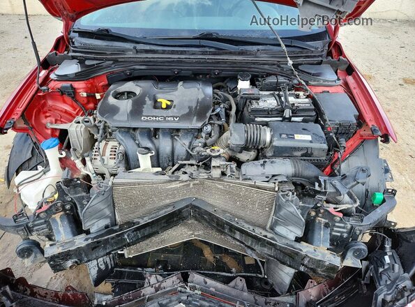 KMHD84LF8HU210332 2017 HYUNDAI ELANTRA Красный Вид задней части салона