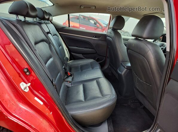 KMHD84LF8HU210332 2017 HYUNDAI ELANTRA Красный Вид задних сидений