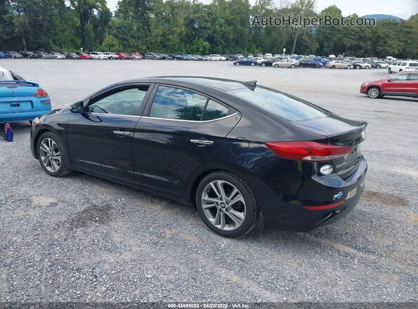 KMHD84LF8HU286701 2017 HYUNDAI ELANTRA Black Trasero izquierdo