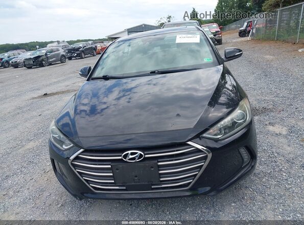 KMHD84LF8HU286701 2017 HYUNDAI ELANTRA Black Vista interior trasera