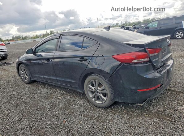 KMHD84LF8HU323617 2017 HYUNDAI ELANTRA Black Trasero izquierdo