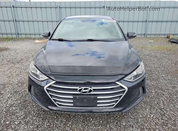 KMHD84LF8HU323617 2017 HYUNDAI ELANTRA Black Vista frontal