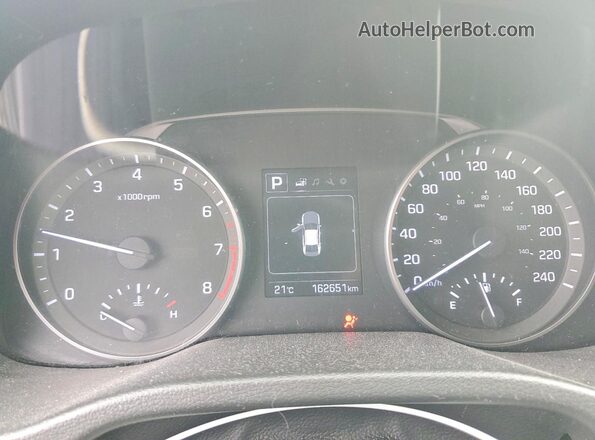 KMHD84LF8HU323617 2017 HYUNDAI ELANTRA Black Vista del cuadro de instrumentos