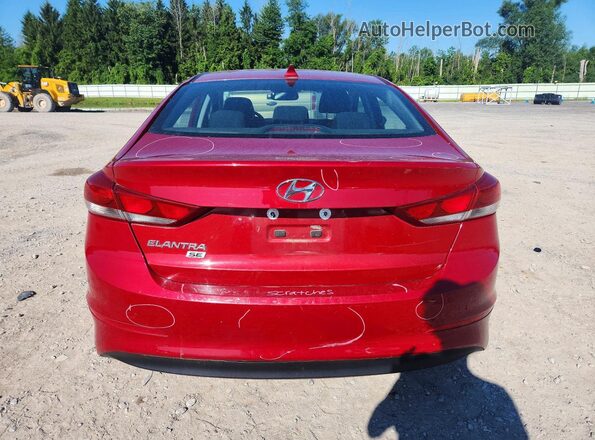 KMHD84LF8HU362031 2017 HYUNDAI ELANTRA Red Widok z tyłu