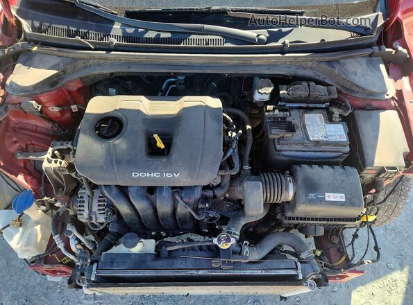 KMHD84LF8HU362031 2017 HYUNDAI ELANTRA Red Widok wnętrza z tyłu