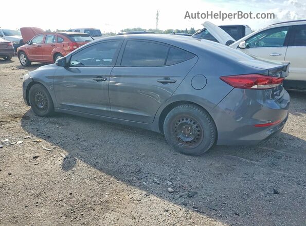 KMHD84LF8JU581075 2018 HYUNDAI ELANTRA Gray Trasero izquierdo