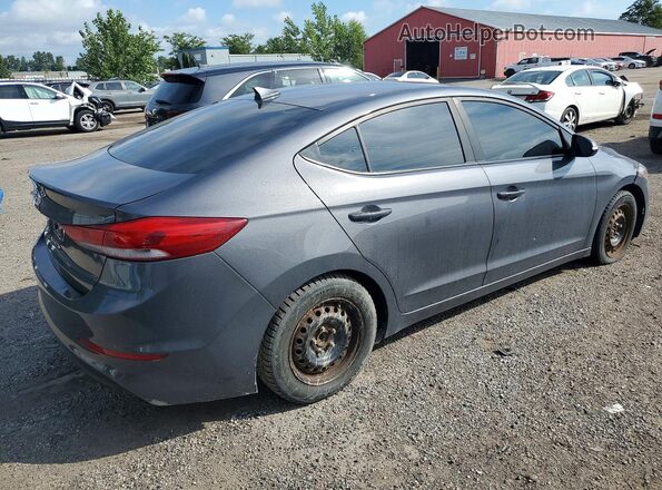 KMHD84LF8JU581075 2018 HYUNDAI ELANTRA Gray Trasero derecho