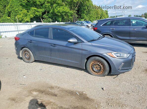 KMHD84LF8JU581075 2018 HYUNDAI ELANTRA Gray Delantero derecho