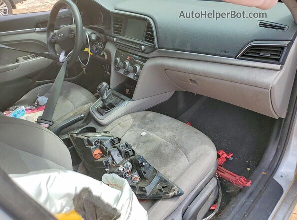 KMHD84LF8KU759150 2019 HYUNDAI ELANTRA Silver Առջևի վահանակի տեսք