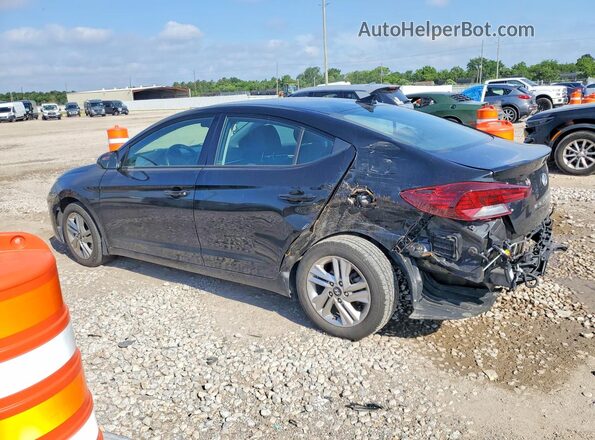 KMHD84LF8KU763201 2019 HYUNDAI ELANTRA Black Trasero izquierdo