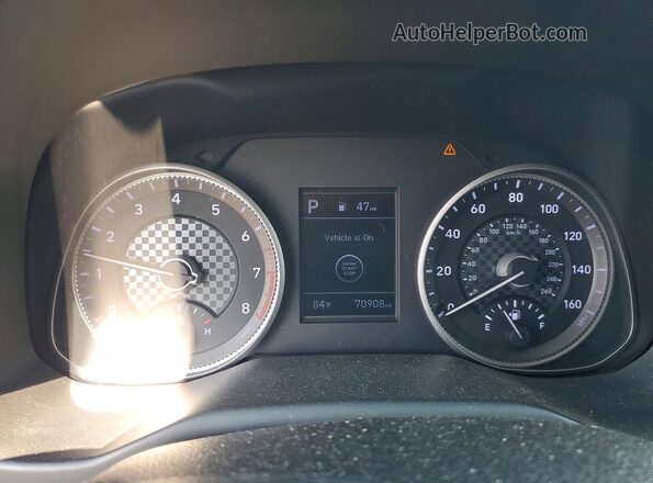 KMHD84LF8KU763201 2019 HYUNDAI ELANTRA Black Vista del cuadro de instrumentos