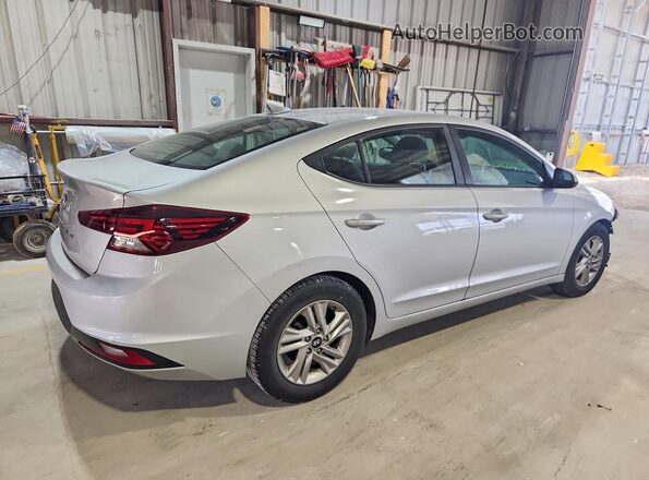 KMHD84LF8KU843503 2019 HYUNDAI ELANTRA Серебряный Задняя правая четверть