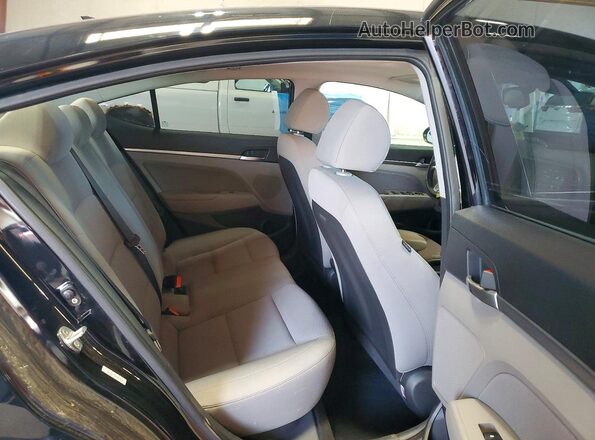 KMHD84LF8KU851519 2019 HYUNDAI ELANTRA Black Widok tylnych siedzeń
